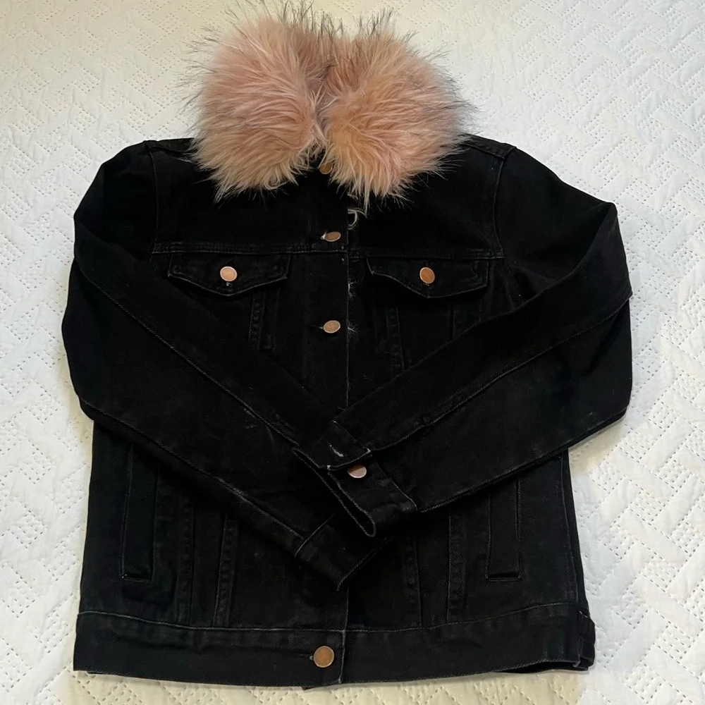 SHACI Shaggy Pink Faux Fur Jacket Size S NWOT - Picture 8 of 12